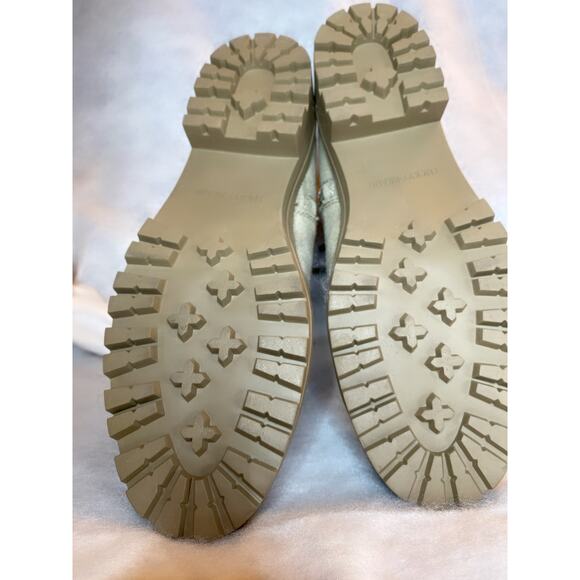 Boho Chic Lucky Brand Womens 8.5 Tan Suede Side Zip Light Academia Boots NEW - Picture 8 of 8